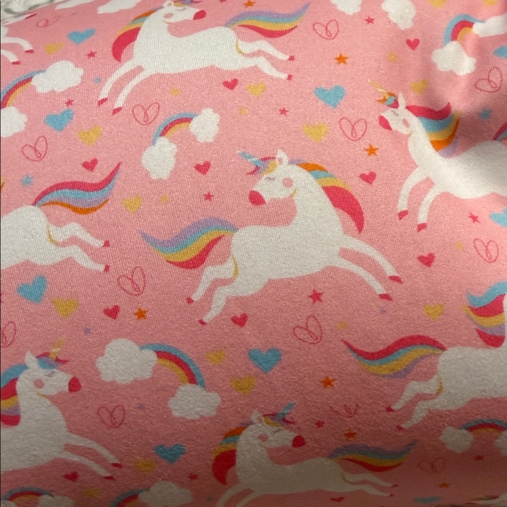 Comfort Bay Pink Unicorn Bolster Pillow - Picture 2 of 3